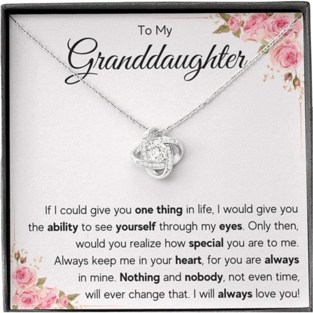 Necklace Gift From Grandma Grandmother orGrandpa Grandfather To My Granddaughter